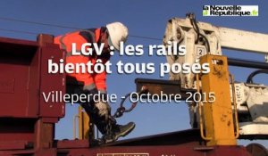 VIDEO. Villeperdue : les rails de la LGV bientôt tous posés
