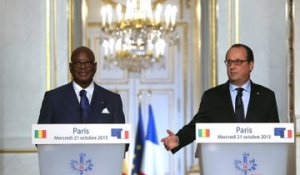 Point de presse conjoint avec le président malien Ibrahim Boubacar Keïta