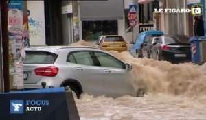 Grèce : inondations impressionnantes dans les rues d'Athènes