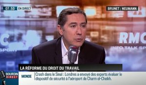 Brunet & Neumann: Réforme du code du travail: "Le mot révolution employé par Manuel Valls est excessif !" - 05/11
