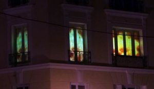 Un light show pour Halloween vraiment flippant dans une maison française.
