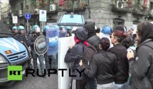 A Naples, de violents affrontements entre des étudiants et la police font plusieurs blessés