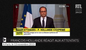 François Hollande décrète l'état d'urgence sur tout le territoire