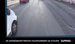 Un chauffard percute volontairement un cycliste à Lyon : Les images chocs !