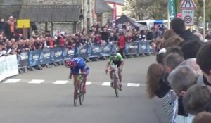Coupe de France de cyclo-cross 2015 : L'arrivée des Juniors à Quelneuc