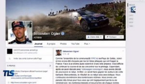 Sébastien Ogier sur les réseaux sociaux après les attentats du 13 novembre 2015  - ZAPPING AUTO DU 09/11/2015