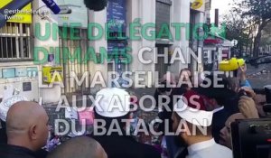 Des imams chantent la Marseillaise devant le Bataclan