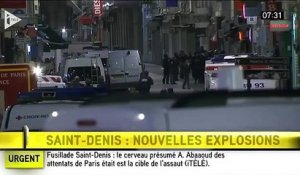 Nouvel assaut à Saint-Denis: de nombreuses détonations entendues