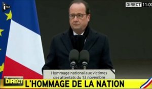 Le discours vibrant de François Hollande pour l'hommage national