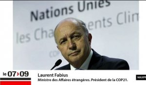 Laurent Fabius : "Si on arrive à une transition politique il peut tout à fait y avoir des actions communes contre Daech"