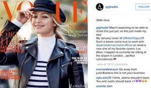 Gigi Hadid fait la couverture de Vogue Angleterre du mois de janvier
