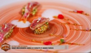 Le plat libre de Julien : rouget méditerranéen, semoule de courgette et amandes fraîches