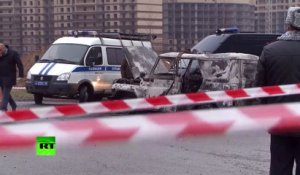 Saint-Pétersbourg : un véhicule de police cible de tirs par des criminels