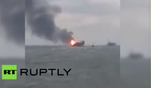 Une plateforme pétrogazière azerbaïdjanaise prend feu en mer Caspienne