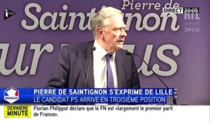 Résultats élections régionales : "Tout doit être fait pour que nos valeurs gagnent", réagit Pierre de Saintignon