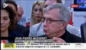 J-P. Masseret : "C'est en siégeant dans l'assemblée territoriale que nous pourrons faire reculer le Front National"