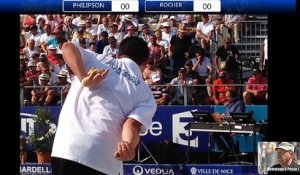 Demi-finale de l'Europétanque Département des Alpes-Maritimes à Nice 2015 : WebRADIO ROCHER vs PHILIPSON