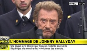 L'hommage de Johnny Hallyday place de la république - Zapping People 11/01/2016