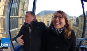 Fred et Julie de France Bleu Lorraine découvrent la grande roue à Metz