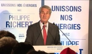 Régionales - Philippe Richert (LR) remercie les "élus de gauche et écologistes"