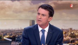 Manuel Valls, invité du journal télévisé de France 2, le 14 décembre 2015