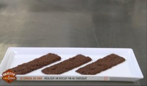 Réaliser un biscuit fin au chocolat