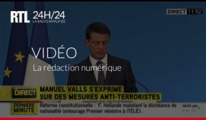 VIDÉO - "Le seuil des 1.000 individus ayant rejoint les groupes jihadistes a été franchi", déclare Manuel Valls