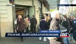 Paris : une sécurité accrue autour des magasins piur Noël