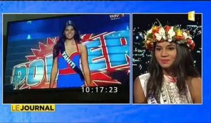Vaimiti Teiefitu, Miss Tahiti 2015 etait l'invitée du journal