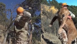 Un chasseur abat un puma avec un arc dans le Wyoming