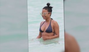 Christina Milian en bikini à Miami Beach