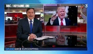 Eurozapping : campagne anti-Trump en Grande-Bretagne, les migrants taxés en Suisse