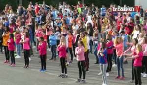 Profs et collégiens de Senlis dans un flashmob géant