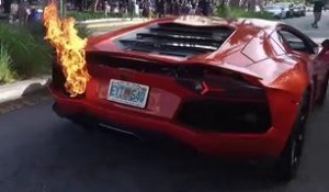 Le voiturier met le feu à une Lamborghini Aventador à 880 000$ sur Miami Beach