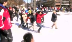 Washington : les habitants s'amusent de la neige