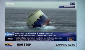 Naufrage d'un cargo au large de la Rochelle : les images