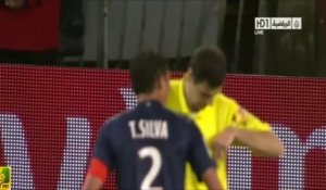 PSG - Valenciennes : bousculade imaginaire, l'arbitre expulse Thiago Silva et retarde le sacre du PSG