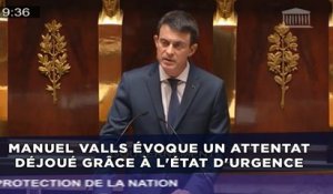 Manuel Valls évoque un attentat déjoué grâce à l'état d'urgence