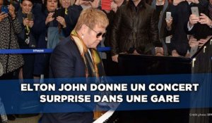 Elton John donne un concert surprise dans une gare de Londres