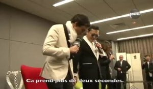 Exclu MCE : Jordan De Luxe s'incruste à la conférence de presse de Psy pour apprendre le Gangnam Style