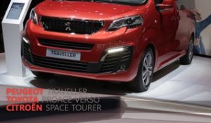 Citroën Space Tourer, Peugeot Traveller et Toyota ProAce Verso en direct du salon de Genève 2016