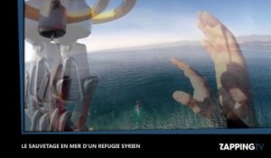 Le sauvetage miraculeux d’un réfugié syrien en pleine mer, les images spectaculaires ! (Vidéo)
