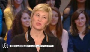 La phrase coquine d'André Manoukian sur la poitrine de Maïtena Biraben