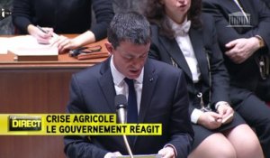 Valls annonce une "année blanche" fiscale pour les agriculteurs les plus pauvres