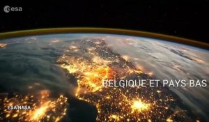 La France et l'Angleterre filmées de l'espace par un astronaute