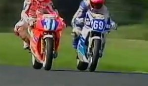 Baston d'époque entre Carl Fogarty et James Whitham