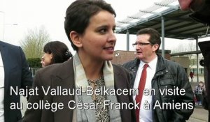 Visite non officielle de Najat Vallaud-Belkacem à Amiens