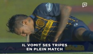 Il vomit ses tripes en plein match