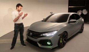 Découverte de la Honda Civic Hatchback Concept 2016