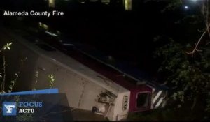 Un train de banlieue déraille en Californie : 14 blessés
